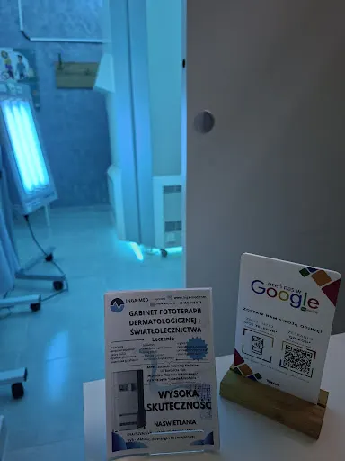 Inga-med UVB - Dermatolog Szczecin , Fotodermatologia naśw. UVB311 lub UVA ( łuszczyca , AZS, bielactwo, egzema, inne).